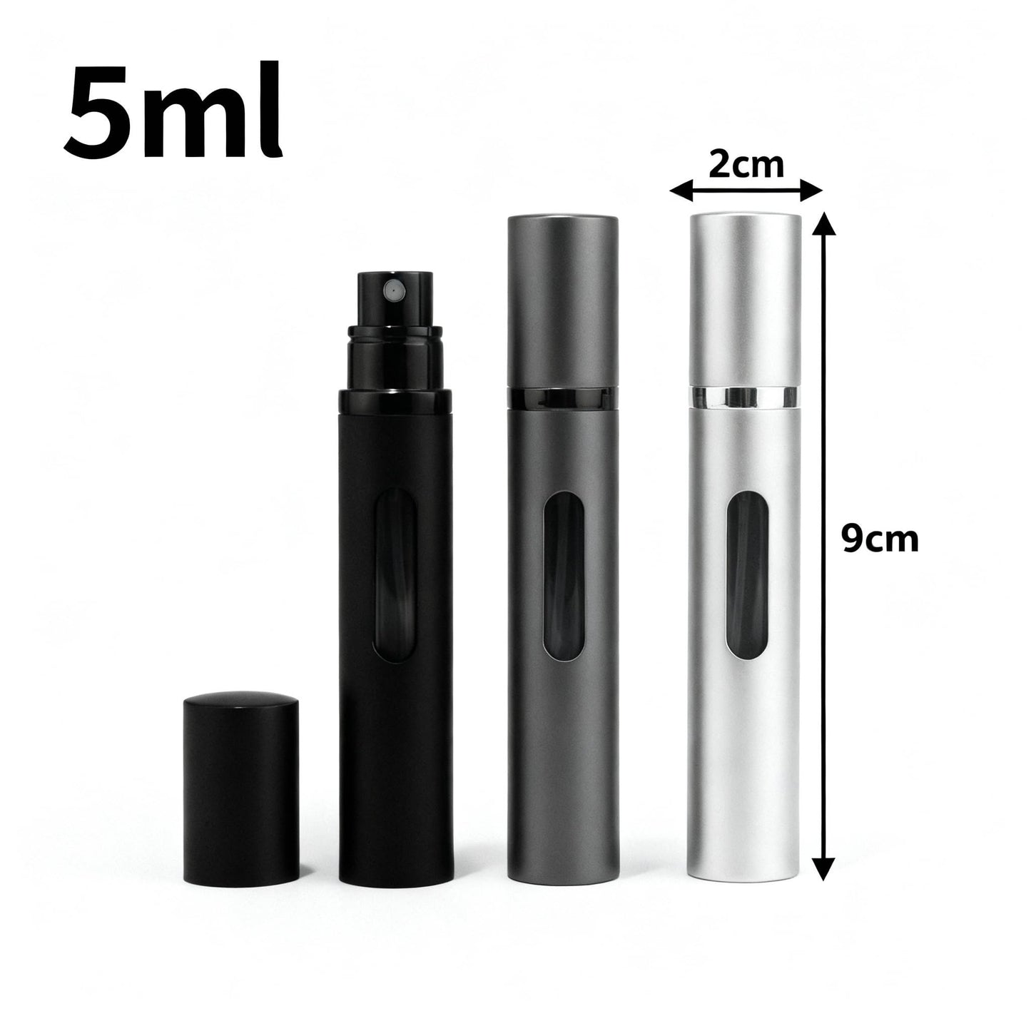 Blume's Refillable Travel Perfume Atomizer 5ml/0.17 fl oz - Pack of 3