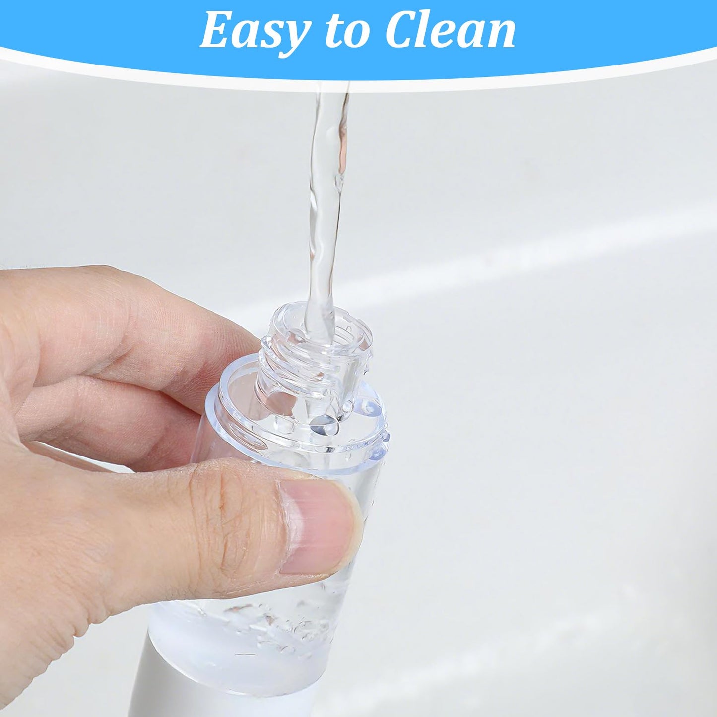 30 Pcs Clear Airless Pump Bottles, Refillable Travel Size Plastic Containers for Lotion Cream Cosmetic Foundation Shampoo, 1 oz Liquid Vacuum Toiletery Dispenser