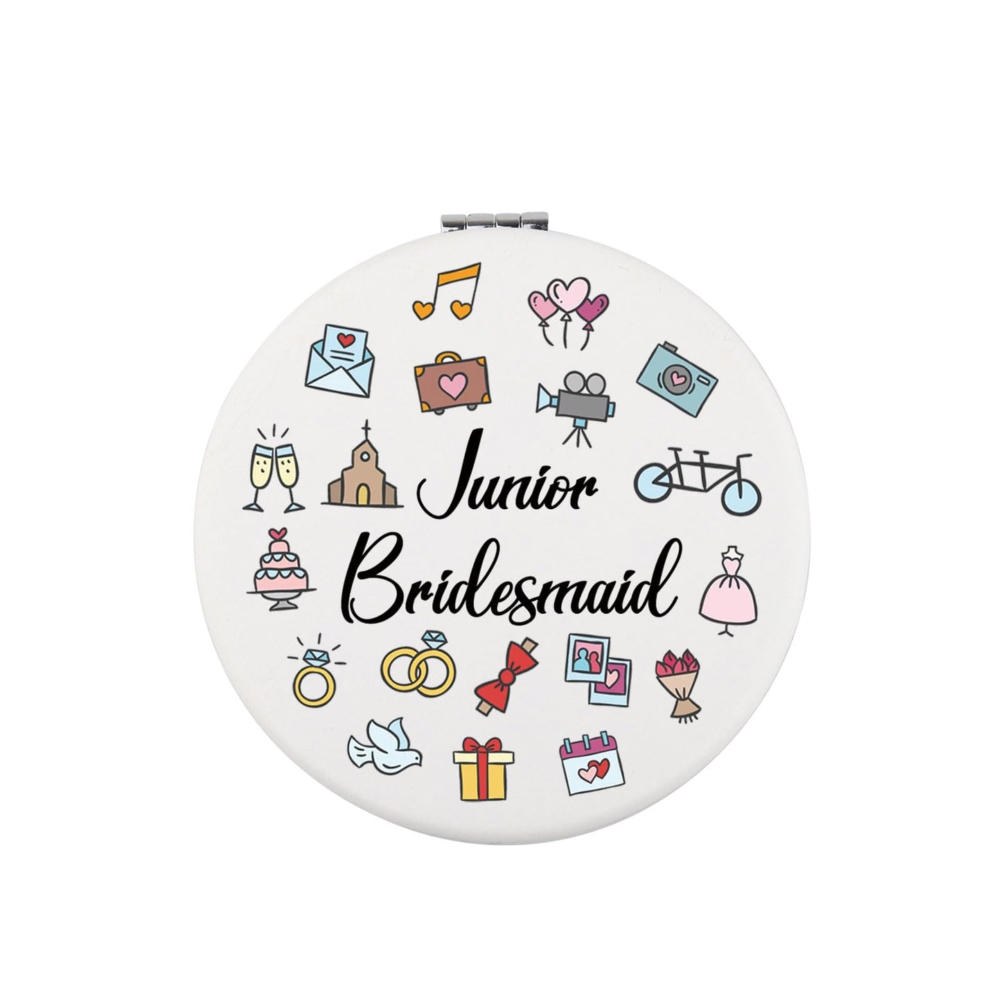 Zuo Bao Junior Bridesmaid Mirror Junior Bridesmaid Gift for Junior Bridesmaid Jr Bridesmaid Mirror Bridal Party (Junior Bridesmaid)