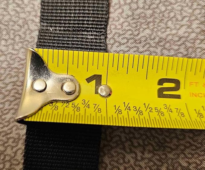 Lashing Straps with Padded Buckles Adjustable Cam Buckle Tie Down Cinch Strap for Packing Black 1in x10ft 10 Pack