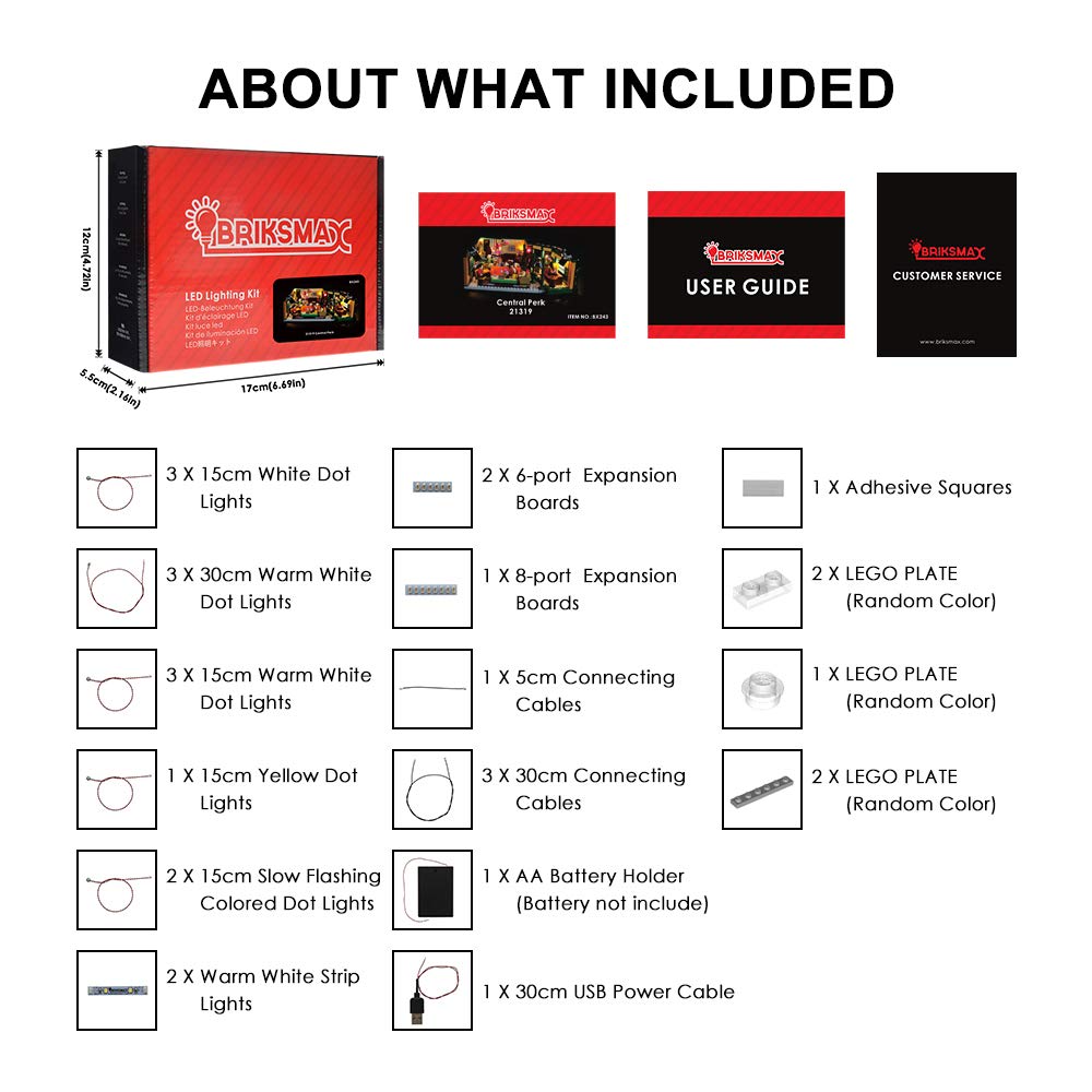 BRIKSMAX Led Lighting Kit for Friends Central Perk - Compatible with Lego 21319 Building Blocks Model- Not Include The Lego Set