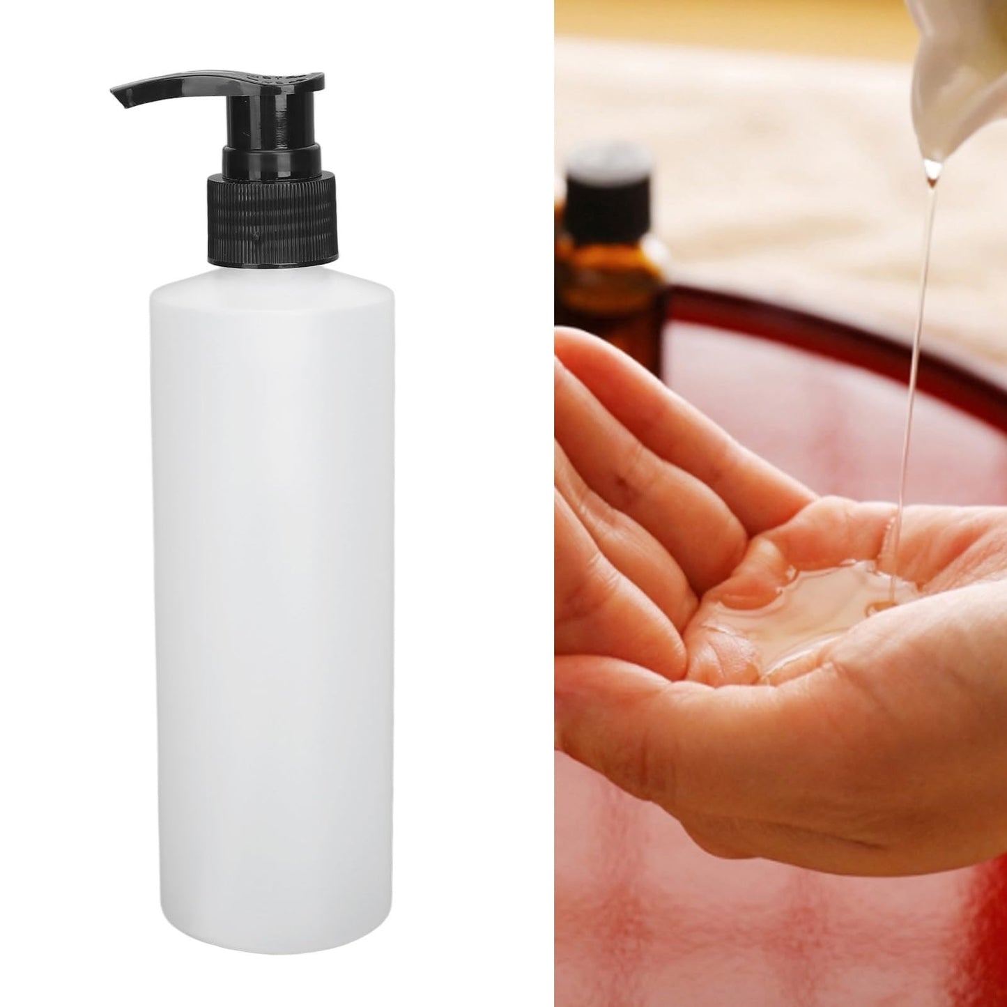 2PCS Massage Oil Dispenser, Reusable Bottles, Heater Pump and Replacement Accessories for Oil Warmer