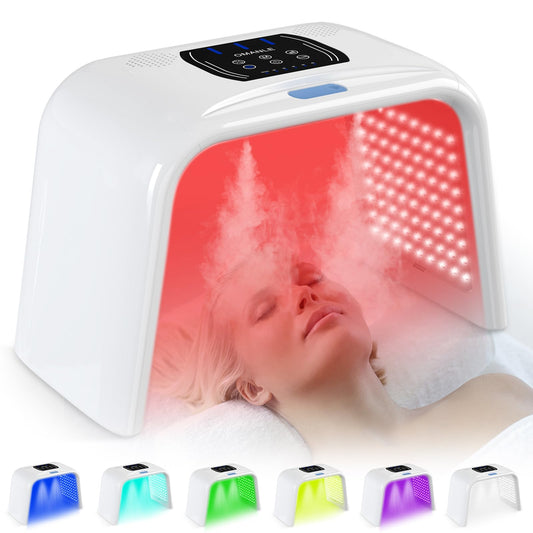 Holsn LED Light Therapy for Face with Spray LED Face Light Body Therapy,Cycle Therapy Light & Time Preset & Adjustable LED Brightness Red Light Therapy Face Beauty Home SPA