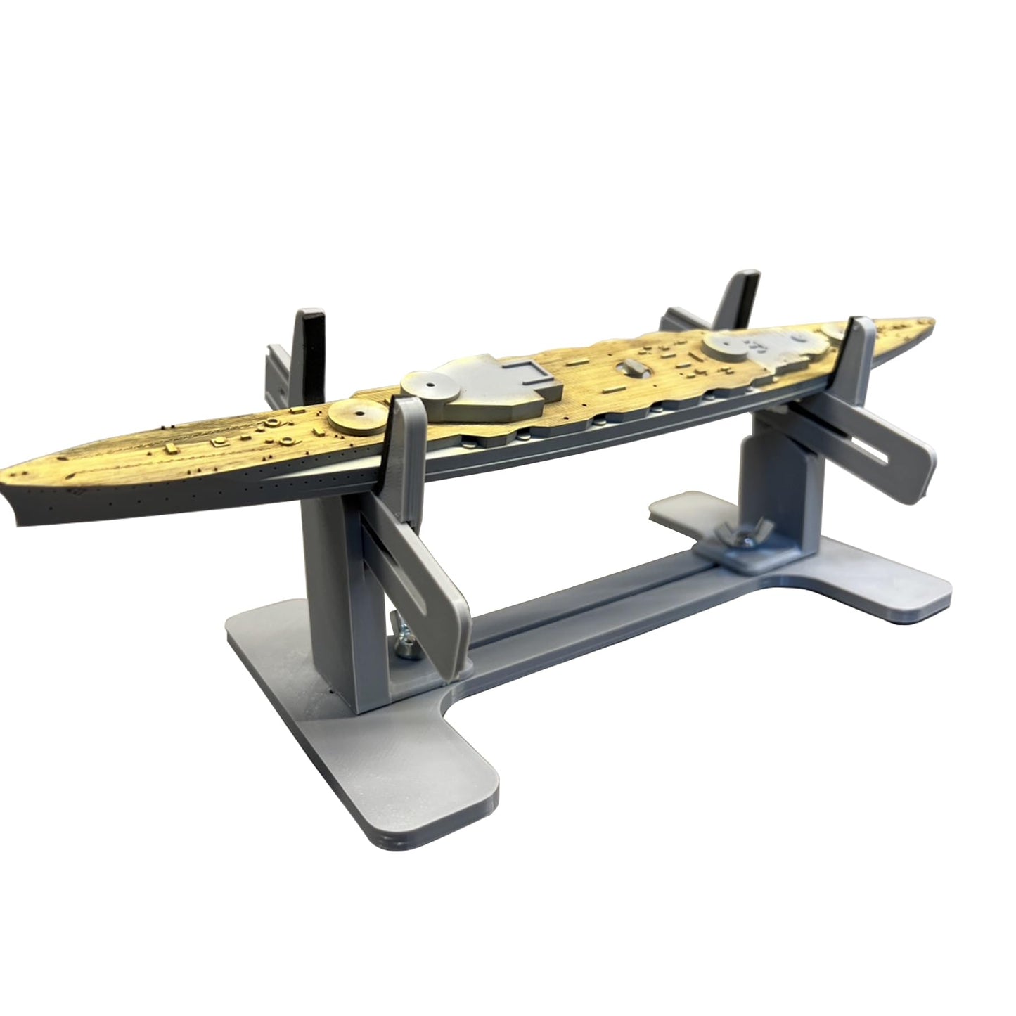 Sigvetan Stand for Model Boat kit Berth jig Stand Building aid Tool, for Most OF1/350-1/700 (Grey-3D Printed)