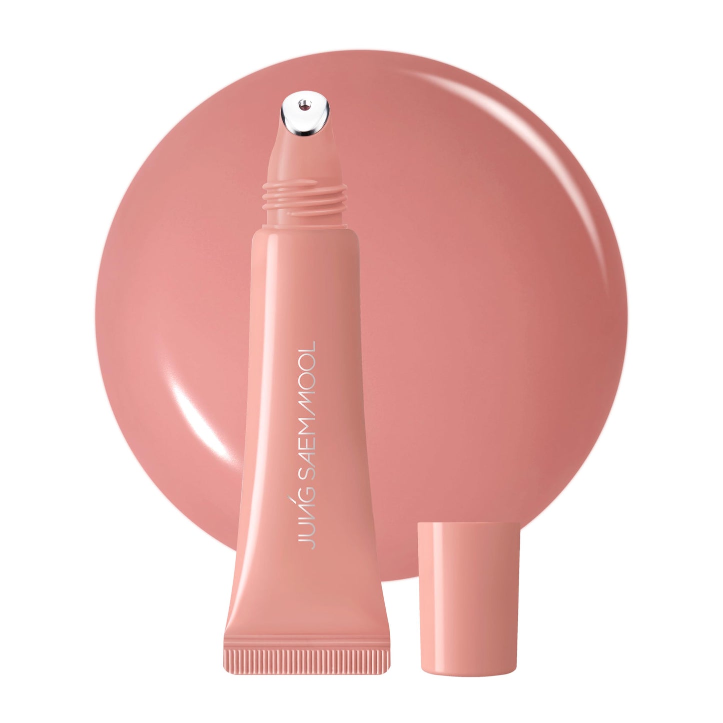 JUNG SAEM MOOL LIP-PRESSION Metal Serum Gloss | Hydrating Tinted Lip Balm with a Hygiene Precision Metal Applicator & Serum Infused Ingredients, Korean Lip Plumper Gloss (Chai Tea)