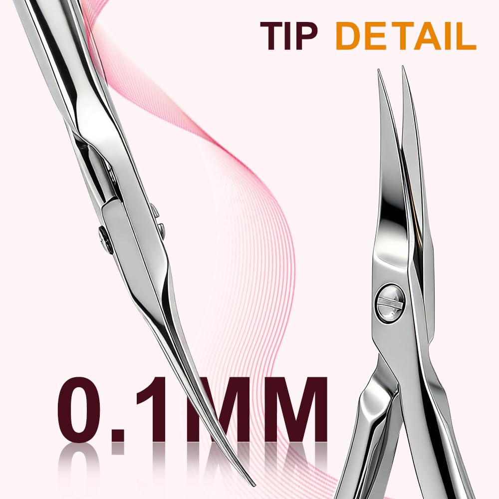 Lukayi Cuticle Nipper Plier, Ultra Sharp Stainless Steel Cuticle Trimmer, Professional Manicure Pedicure Nail Tool, Precision Dead Skin Remover Hangnail Cutter Clipper for Fingernails & Toenails