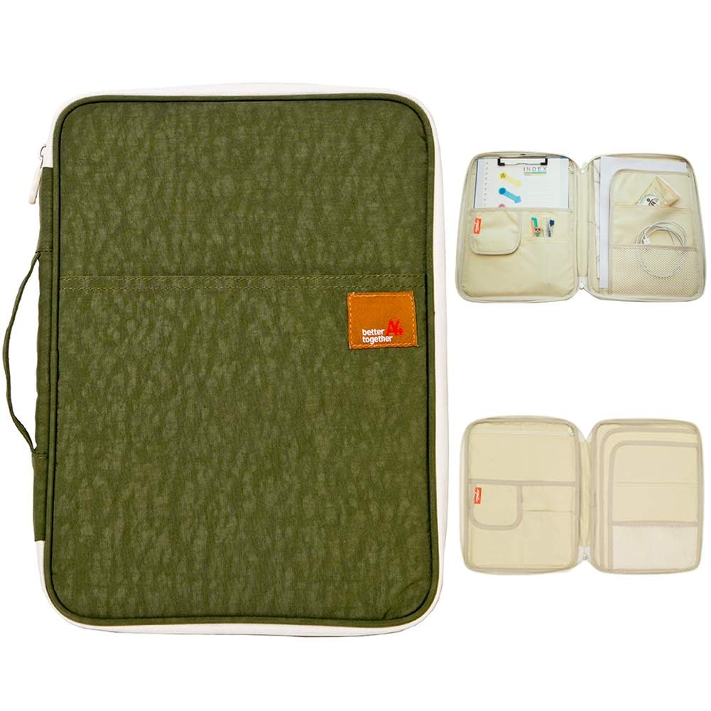 Mygreen Universal Travel Gear Organizer/Electronics Accessories Bag/Document File Bag (Large, Olive Green)