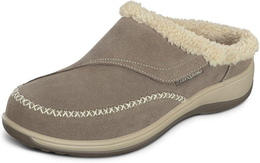 Orthofeet Women's Orthopedic Faux Fur Lined Charlotte Slippers