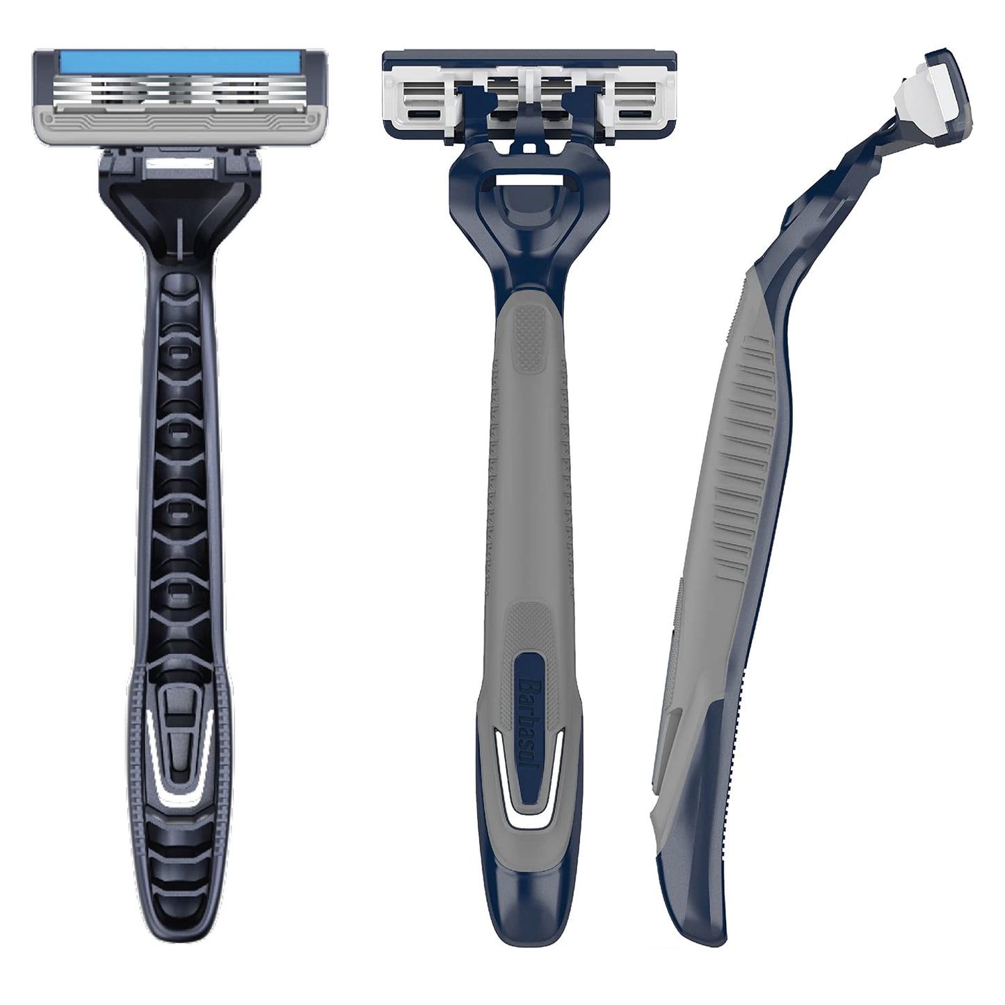 Barbasol Ultra 3 Value Pack | Premium 3 Blade Disposable Razors | Disposable Shaving Razor Bundle | Close Shave Technology, Pivoting Head, Open Flow Blades (3 Packs/12 Total Razors)
