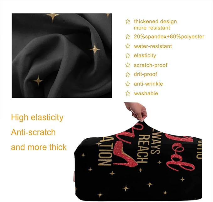 Travel Luggage Cover Washable Suitcase Protector Anti-Scratch Suitcase Cover Fits 18-32 Inch Luggage(XL (for 29--32 inch luggage))