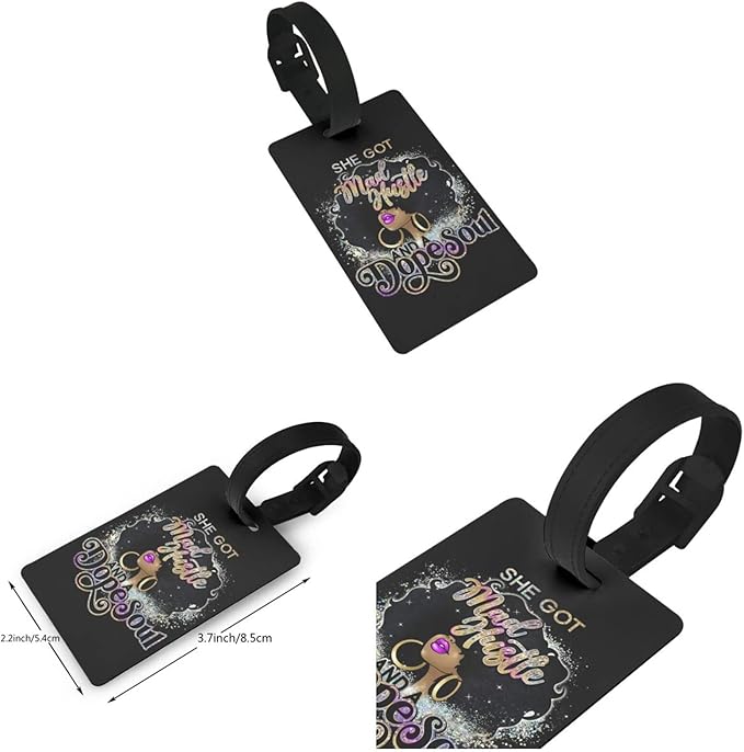 Travel Suitcase Protector Black Girl Elastic Protective Washable Luggage Cover With Concealed Zipper Suitable For 18-32 Inch (S (for 18--21 inch luggage))