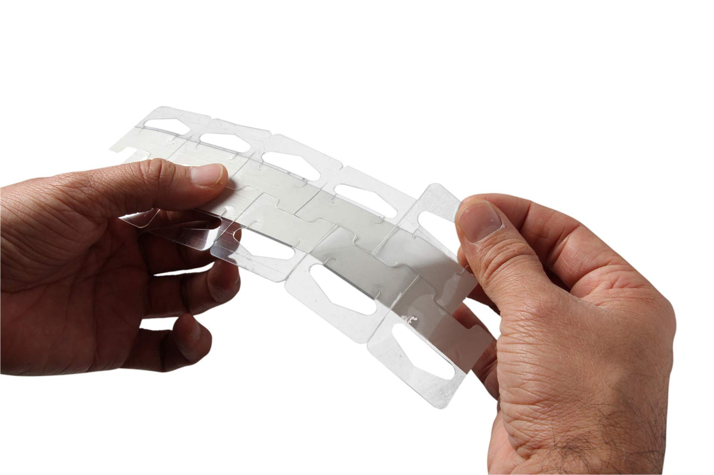1000 Clear Self Adhesive Heavy Duty Slot Hang Tab Tags 19 Oz Limit Retail Hanger