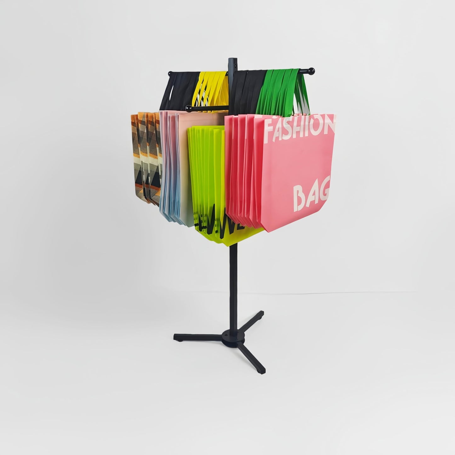 LOFIR Shopping Bag Rack, Tote Rack， Arms for Stores, Supermarkets, Market Stalls, Ideal for Bag Display & Merchandising, Entryway&Coat Rack Plant Stand