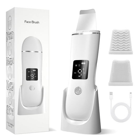 Face Scrubber Skin Spatula, Blackhead Remover with 4 Modes, Pore Extractor Face Spatula Deep Cleansing for Facial Skin Care Gift for Women