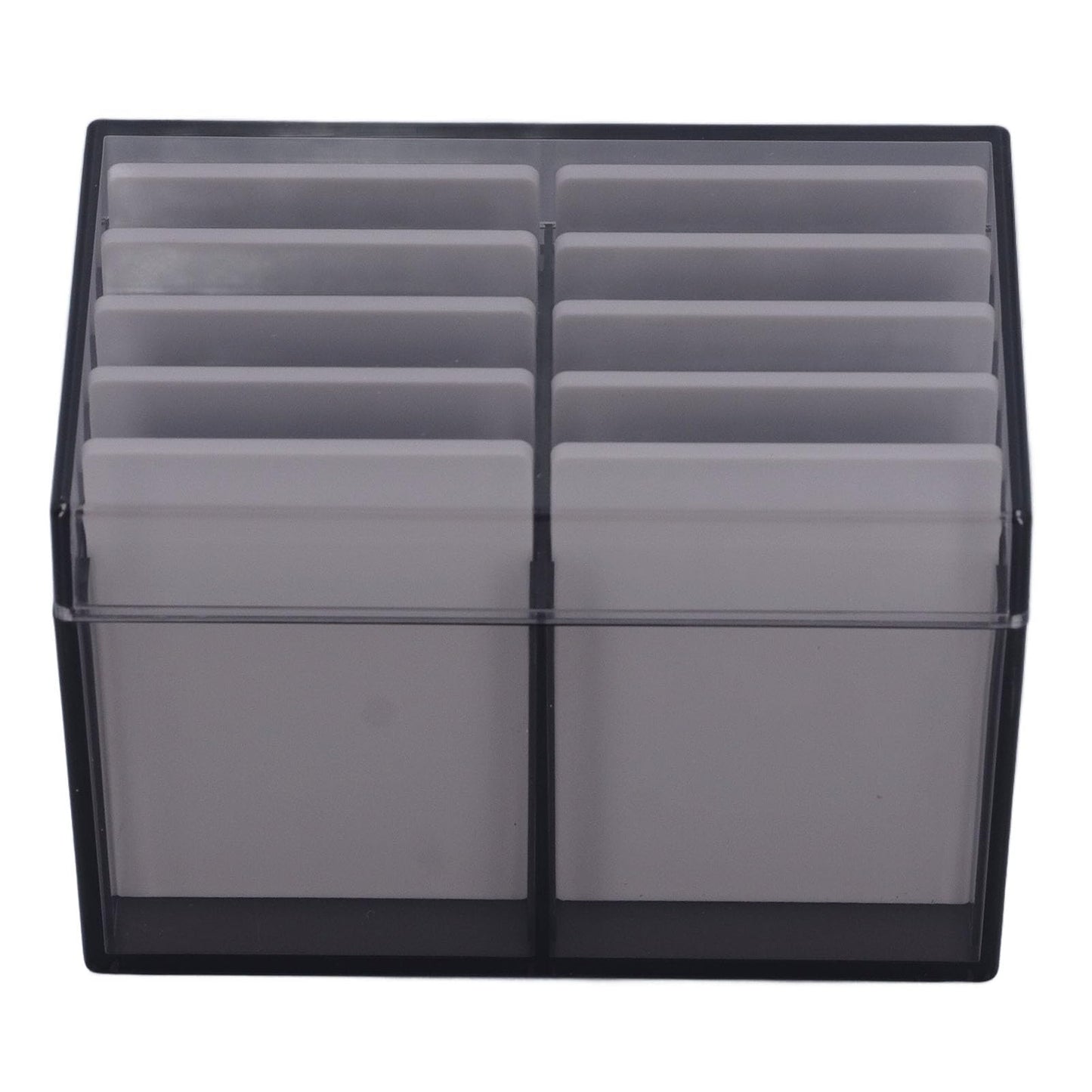 FOSA 10 Layers Acrylic Eyelash Storage Box, Magnetic Bottom Extension Grafting Tool with False Eyelashes Pallet Holder for Beauty Salons and Lash Enthusiasts