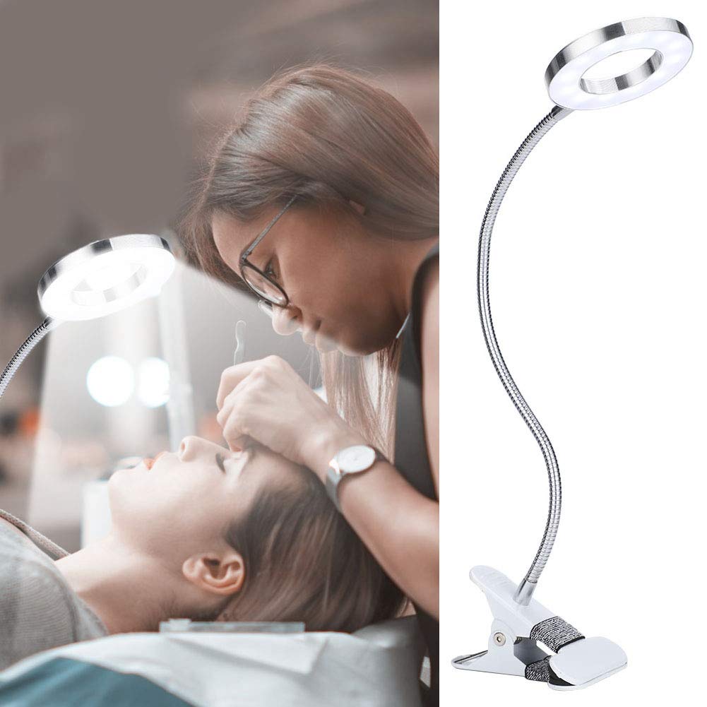 lamp,USB Circle Makeup Lamp Eyebrow Lip Beauty Salon Desktop Led Lights with Clip