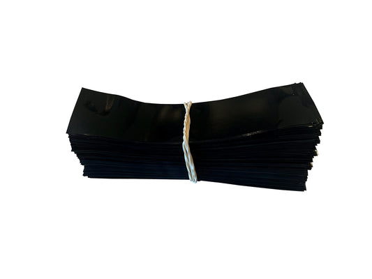 Supplement and Supply 105 x 28 mm Black Perforated Shrink Band for Cosmetic Jars, Plastic Jars, Spice Jars & Tubs [Cap Diameter: 2 1/2"] Pack of 250