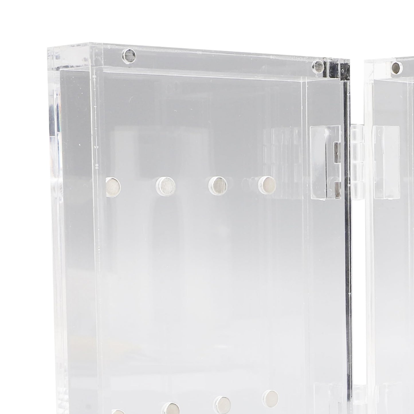 ZJchao Tweezer Holder Stand, Thickened Acrylic Magnetic Transparent Eyelash Extension Tweezers Organizer with 8 Holes for Beauty Eyelash Shop, Nail Salon, Beauty Salon