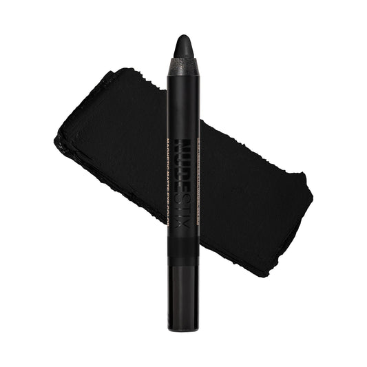 Nudestix Magnetic Matte Eye Color – 3-in-1 Long-Wear Cream Eyeshadow Pencil, Eyeliner & Primer | Waterproof, Budge-Proof Matte Finish | Vegan & Cruelty-Free Eye Makeup, Shade: Night