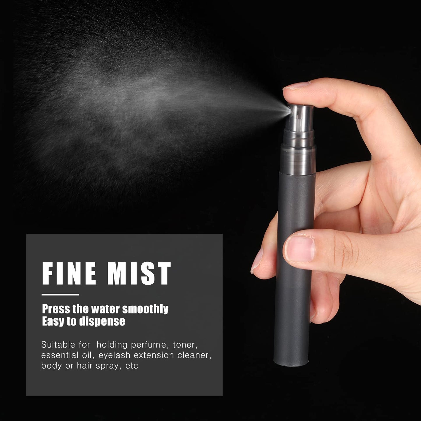Remerry 200 Pcs 10 ml Mini Spray Bottles Perfume Spray Bottles Plastic Travel Refillable for Women Small Fine Mist Sprayers Portable Frosted Perfume Sprayers Empty Atomizer for Essential Oil