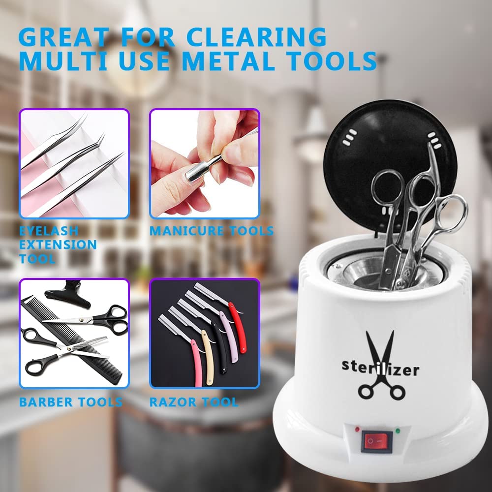 Nail Tool Sterilizers Cleaner Box For Makeup Nail Art Tool Tweezer Eyelash Nail Manicure Hari Salon Tattoo Tools cleaning High Temperature Sterilizer Solution