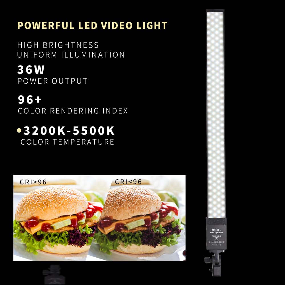 FEIFANTEAM LED Photography Light Kit for Studio Portrait Photography, Live Streaming, YouTube Video Shooting, Tattooing, Eyebrow Tattooing, Eyelash Beauty, Beauty Lighting