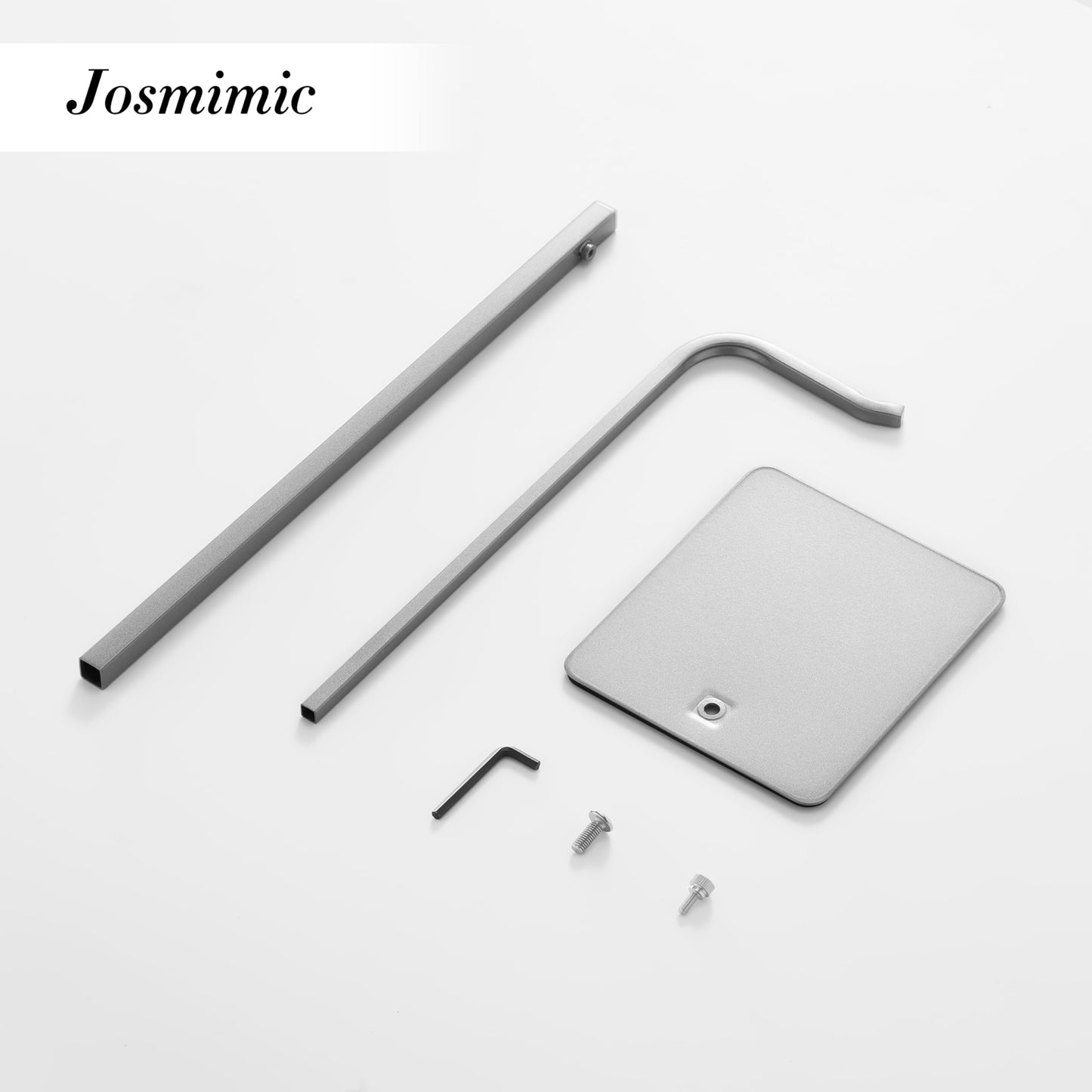 Josmimic 2 Pack Purse Holder Handbag Display Stand: Silver Hanger Rack for Bags, Purses, and Wreath, Adjustable Hook Stand for Tabletop, Closet, and Retail Use for Vendors