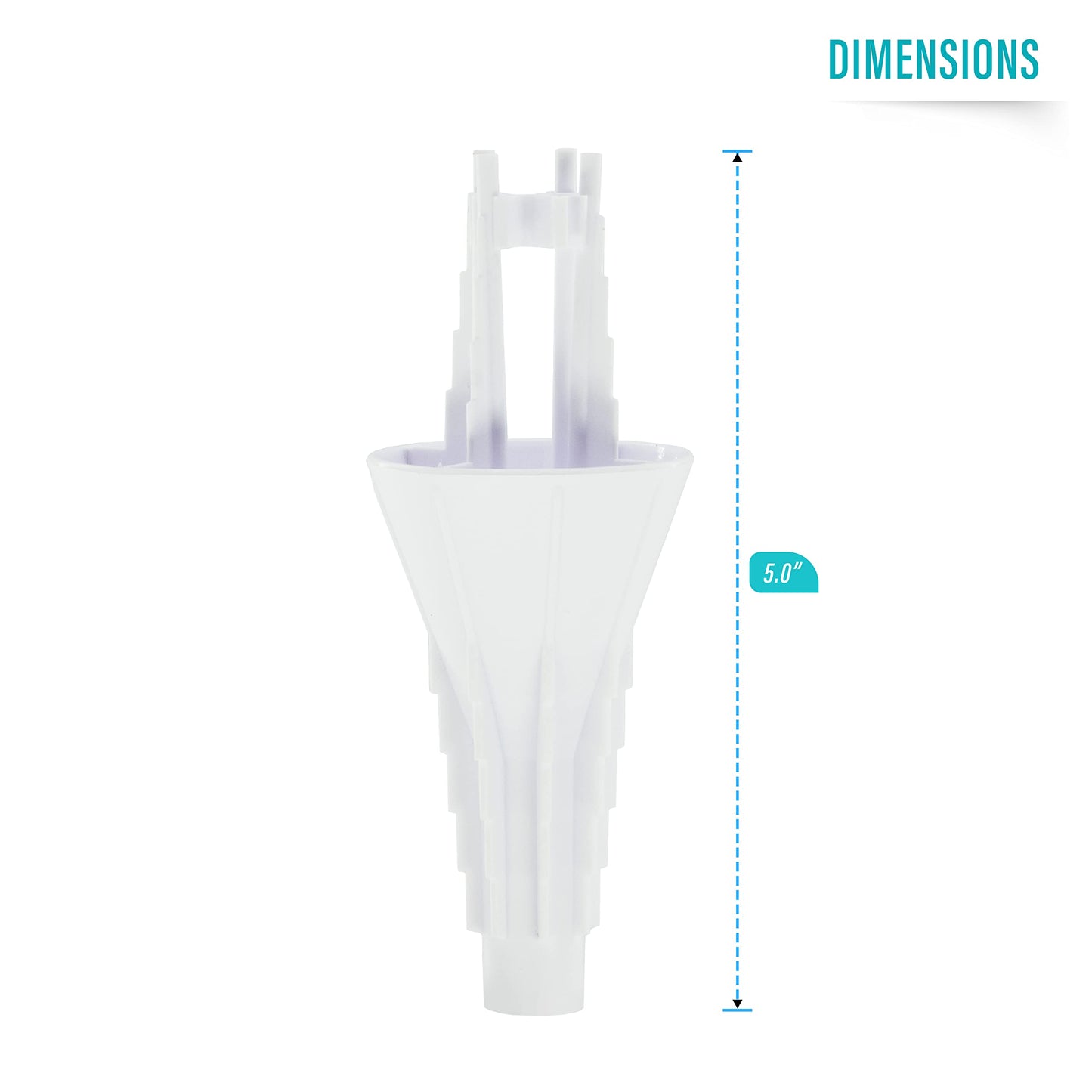JCK Innovations Every Drop 3 Pack Universal Bottle Emptying Kit Transfer Connector for Soap, Lotion, Shampoo, Conditioner, and Kitchen Condiments, Mess Free Leak Proof Funnel Coupler