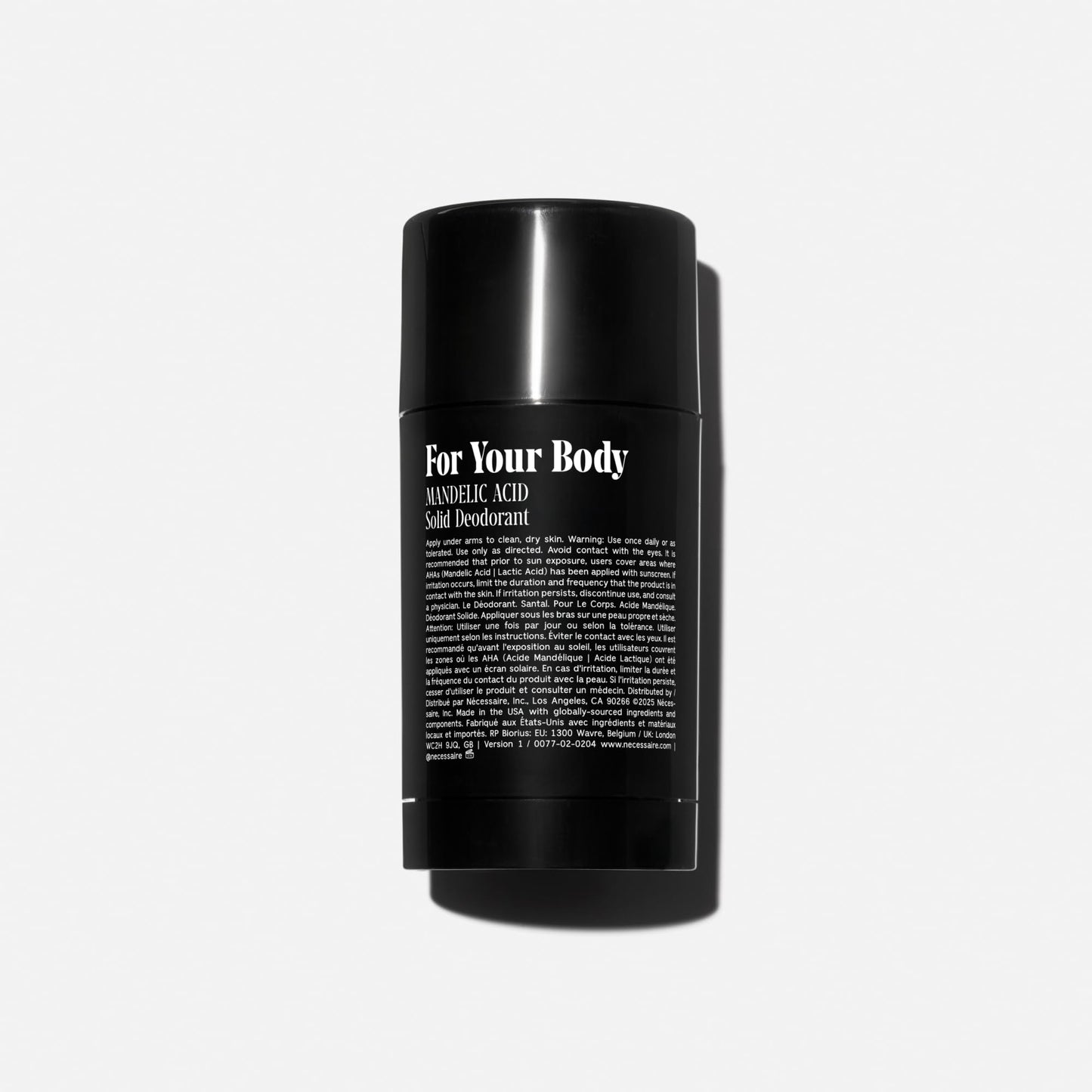 Nécessaire The Deodorant Santal | Aluminum Free Deodorant For Women & Men. Extra Strength Treatment with Mandelic Acid. Free of Baking Soda, Ozokerite & Silicones (75 g/2.5 oz)