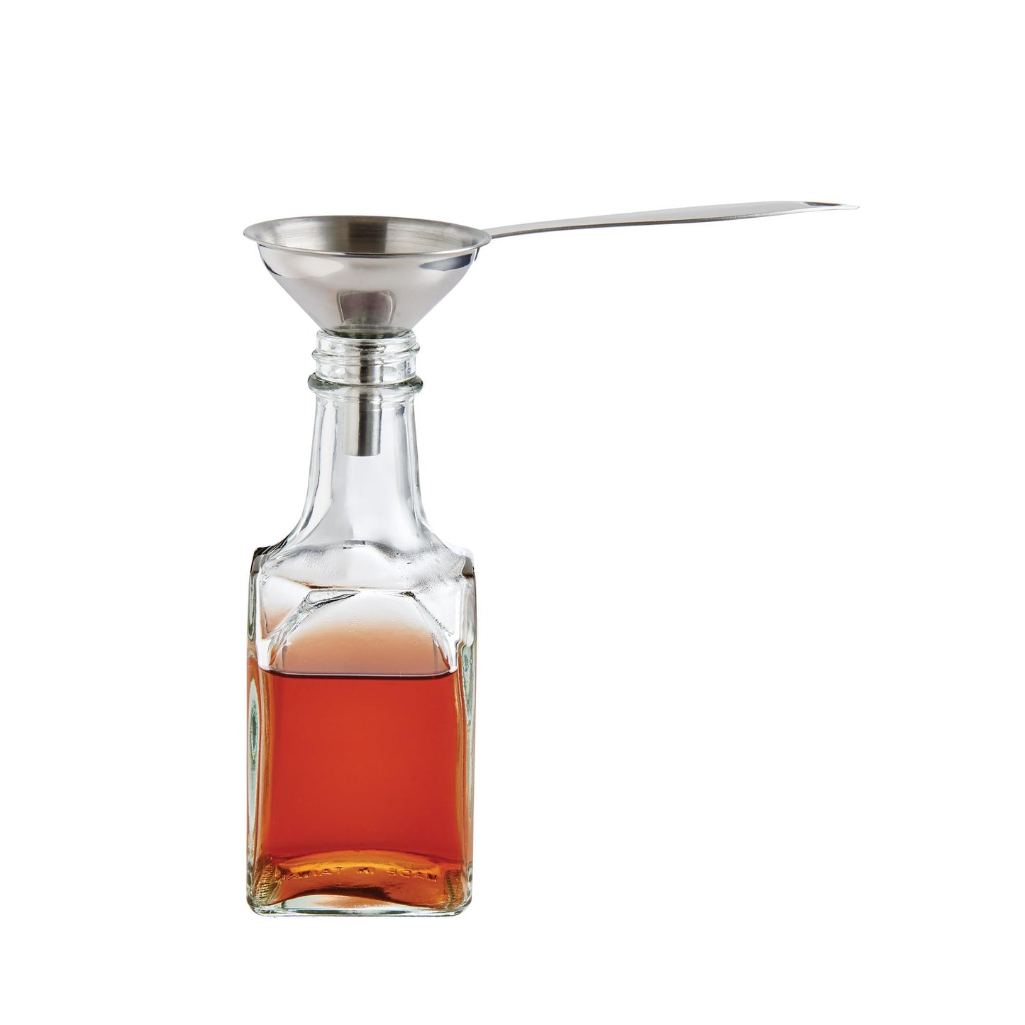 HIC Kitchen Condiment Funnels with Handles, Stainless Steel, Set of 3, 0.5-Ounces, 0.75-Ounces, and 2-Ounce Capacities