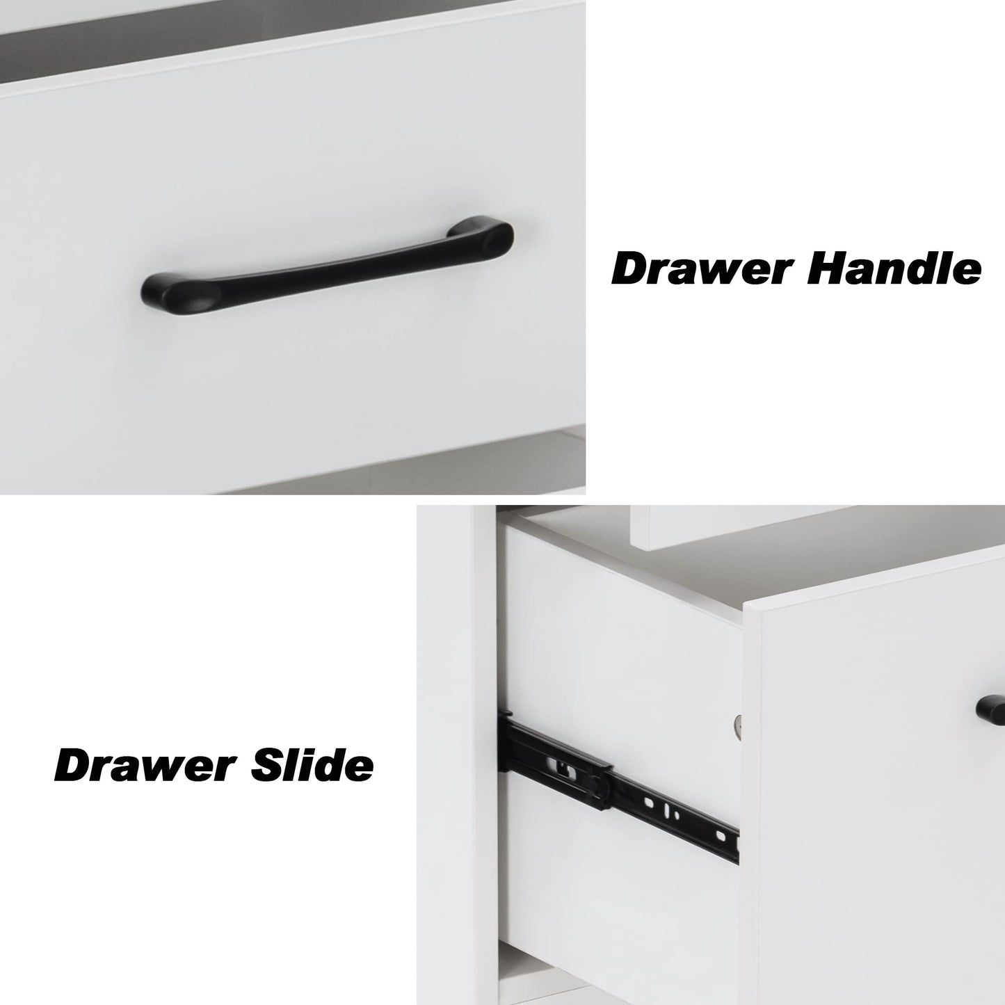 BarberPub Salon Storage Cabinet Beauty Locker Hair Dryer Holder Stylist Spa Equipment with Drawer 2035 (White)