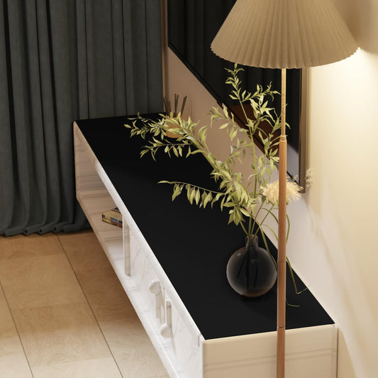Zinkooat Vanity Top Protector - Can Be Used On Both Sides Waterproof and Easy to Clean Good Flatness Used for Dresser Table(Black+Gray 10x60)
