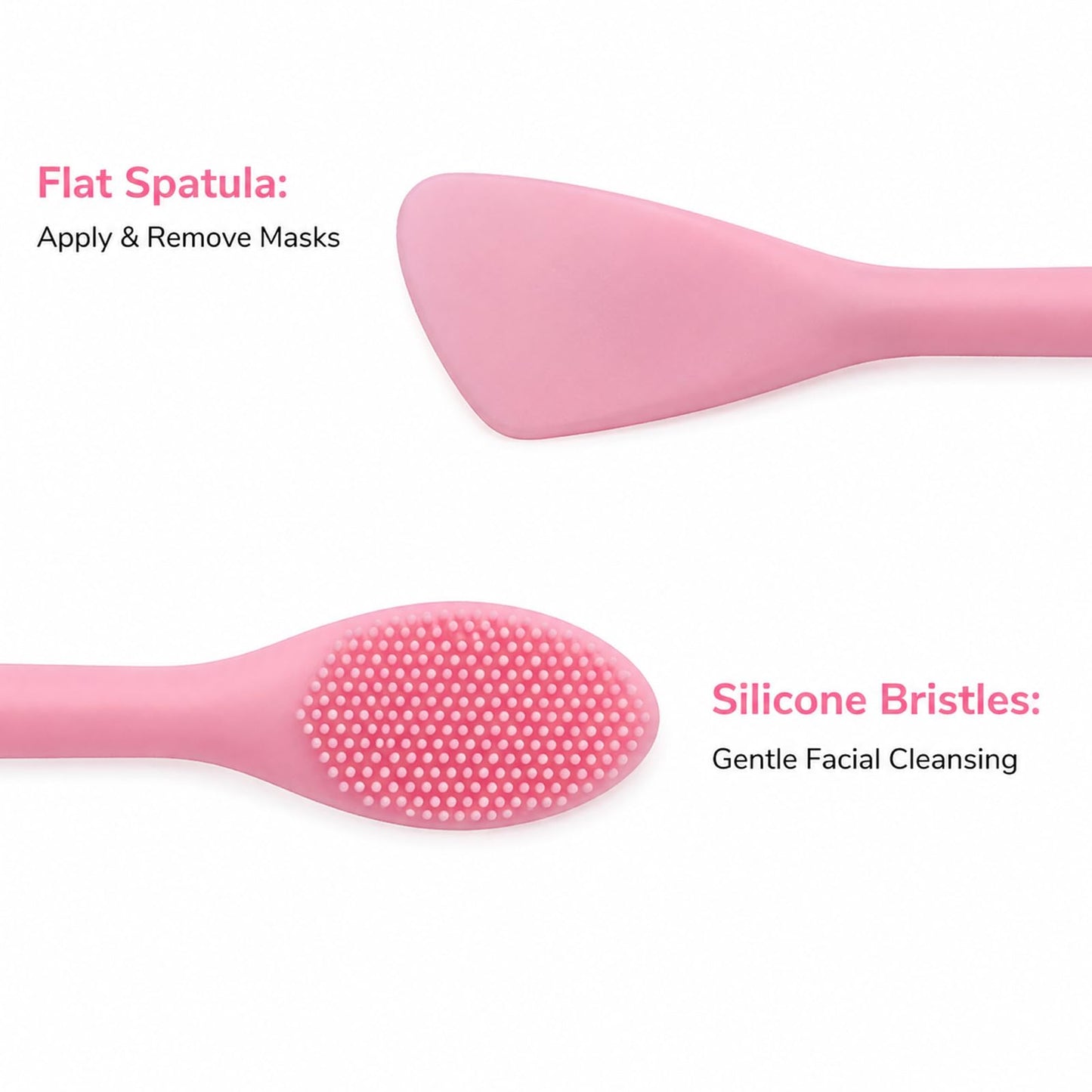 Silicone Makeup Brush Cleaner Pad with Scrubbing Textures, Bear Shape, Purple, Includes Cleaning Spatula (pink)