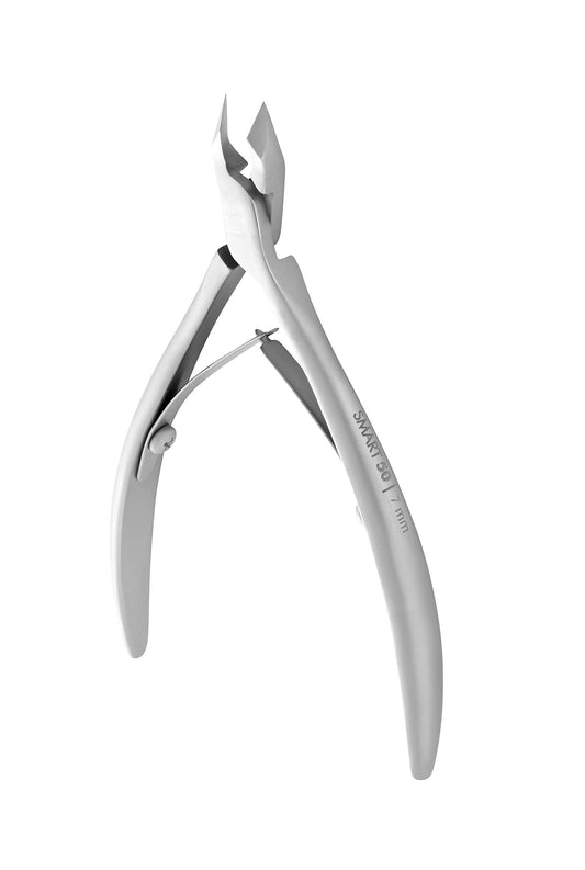 STALEKS PRO Smart 50 7mm Professional Cuticle Nippers – Stainless Steel Skin Clippers for Manicure & Pedicure