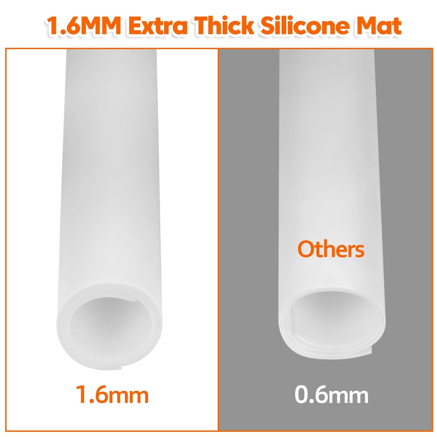 Extra Large Silicone Mat, 84”x24” Heat Resistant Mats for Countertop, Cuttable Waterproof Kitchen Counter Mat, Multipurpose Countertop Protector Mat, Silicone Mats for Kitchen Counter (Translucent)