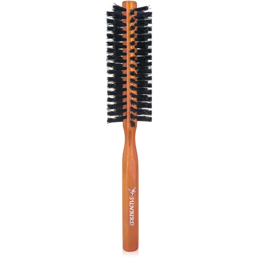 SUNBIRD Boar Bristle Small Round Hair Brush, 1.6 Inch