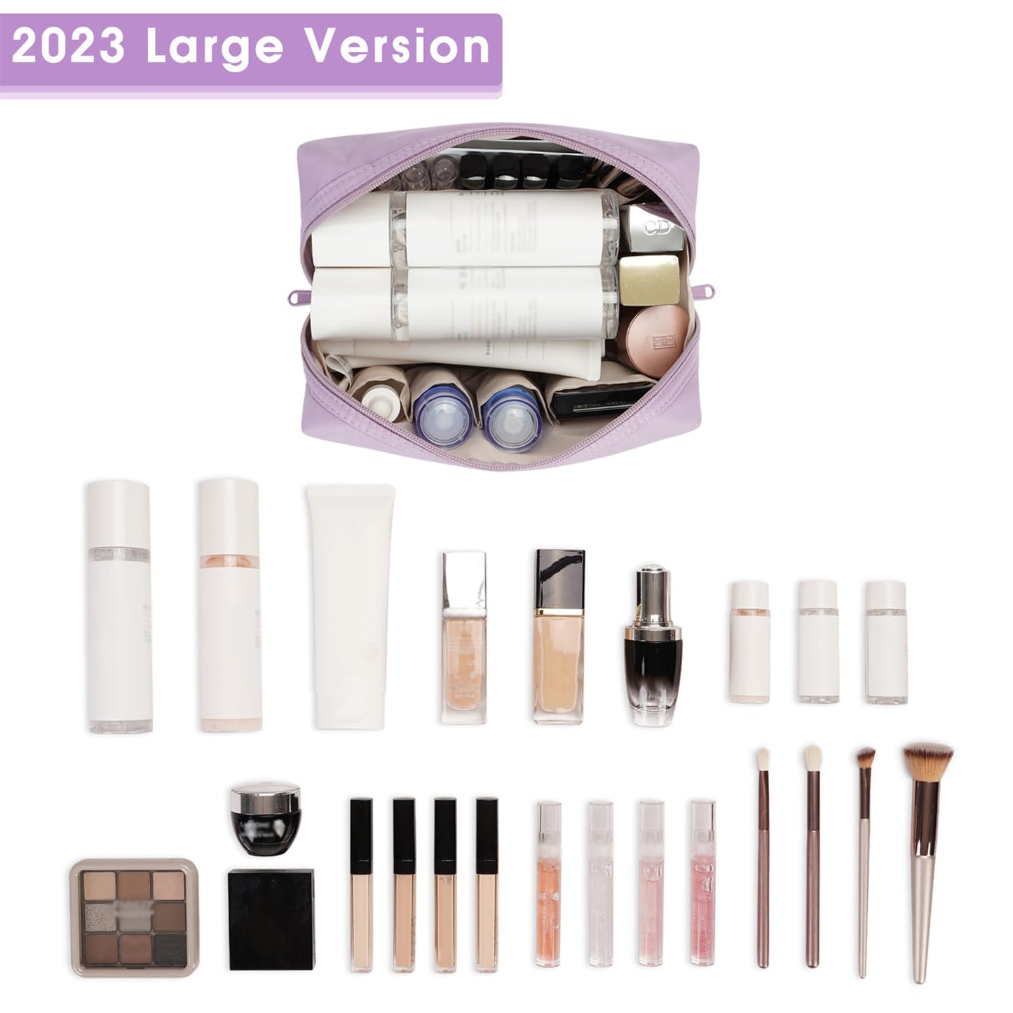 Narwey Makeup Bag With Large Makeup Bag