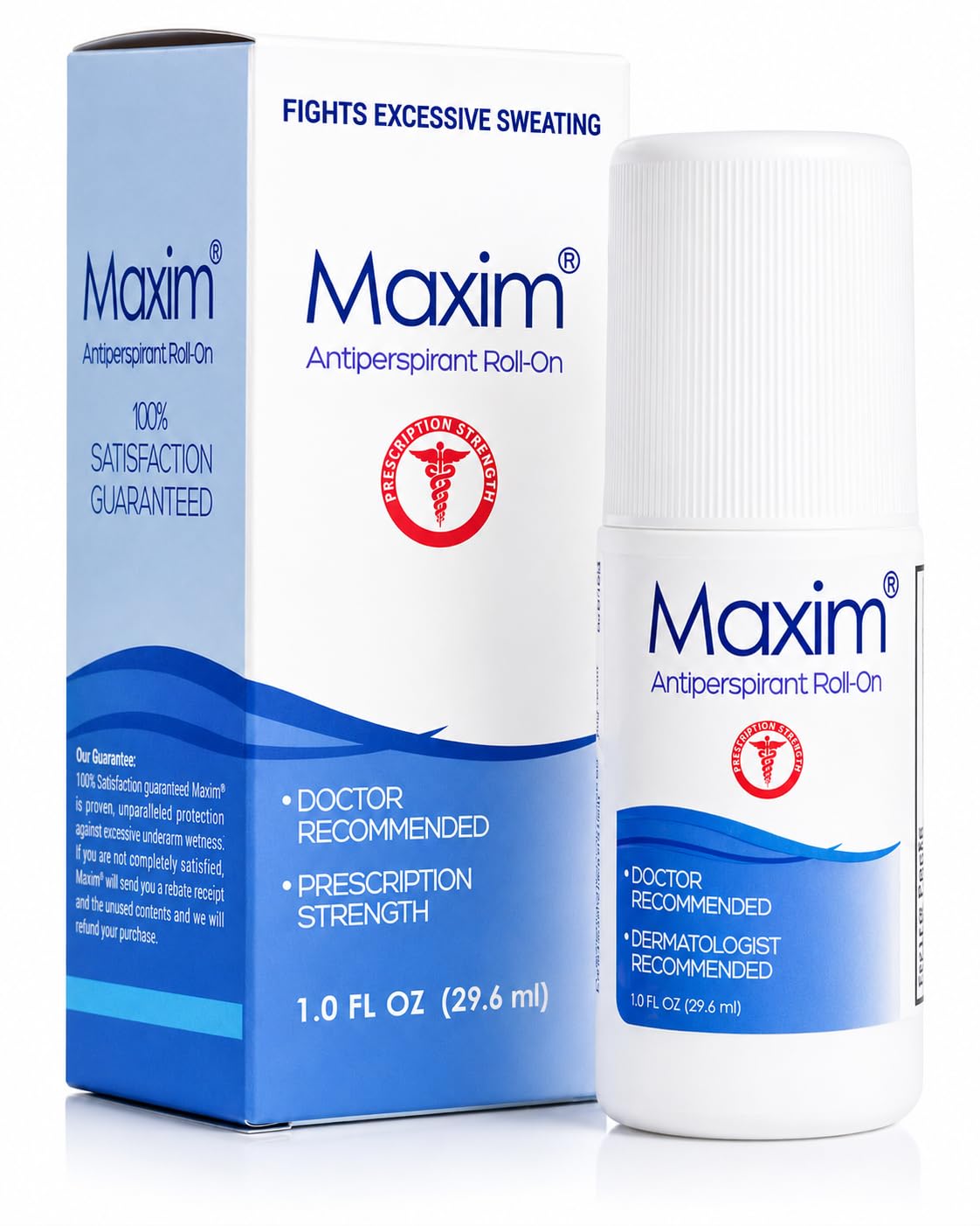 Maxim® Clinical Strength Antiperspirant for Hyperhidrosis Excessive Sweating – Stops Sweat Up to 48 Hours Per Use – Antiperspirant for Men and Women Certain to Keep you Dri