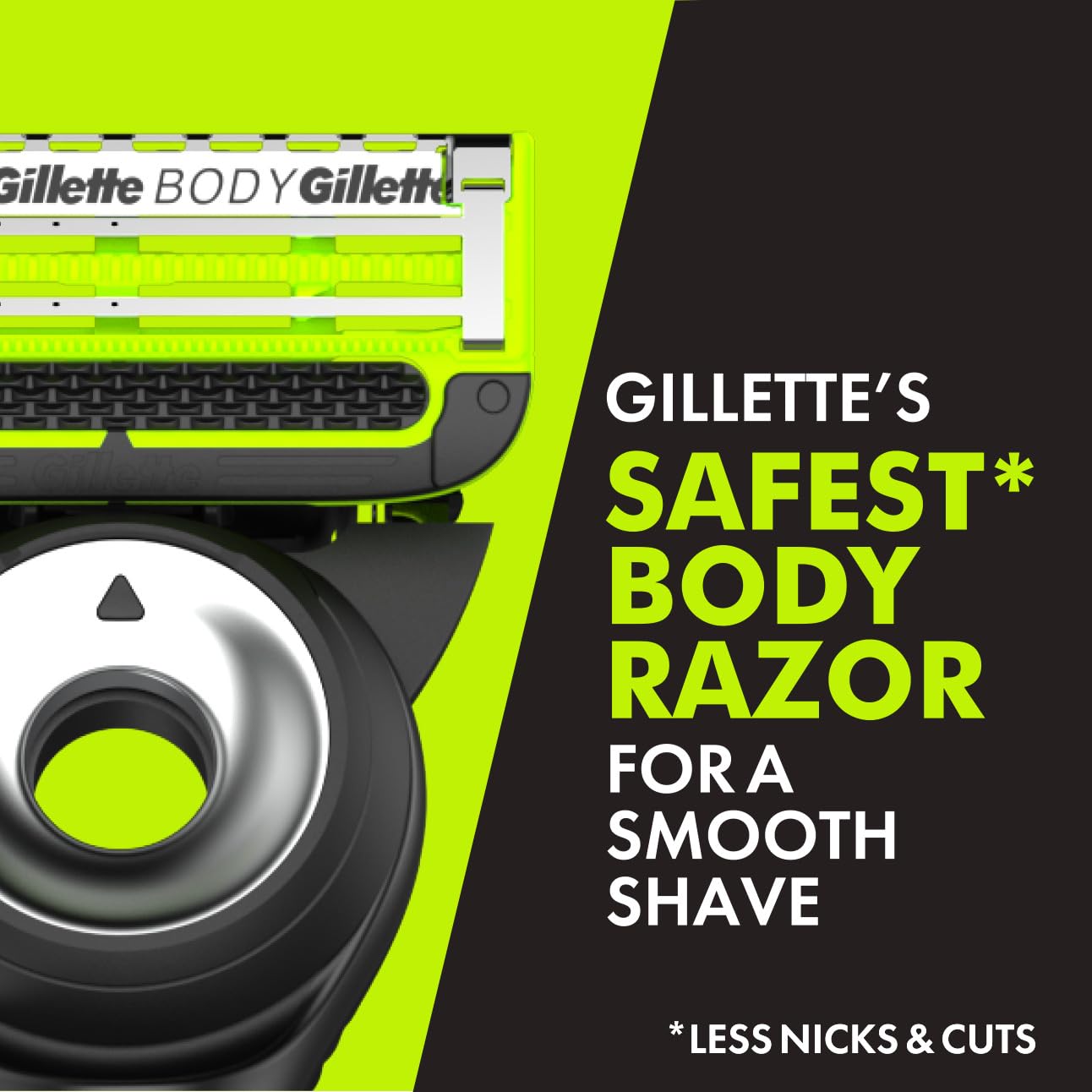 Gillette Labs Body + Intimate Razor Blades for Men, Anti-ingrown bar, 10 Blade Refills