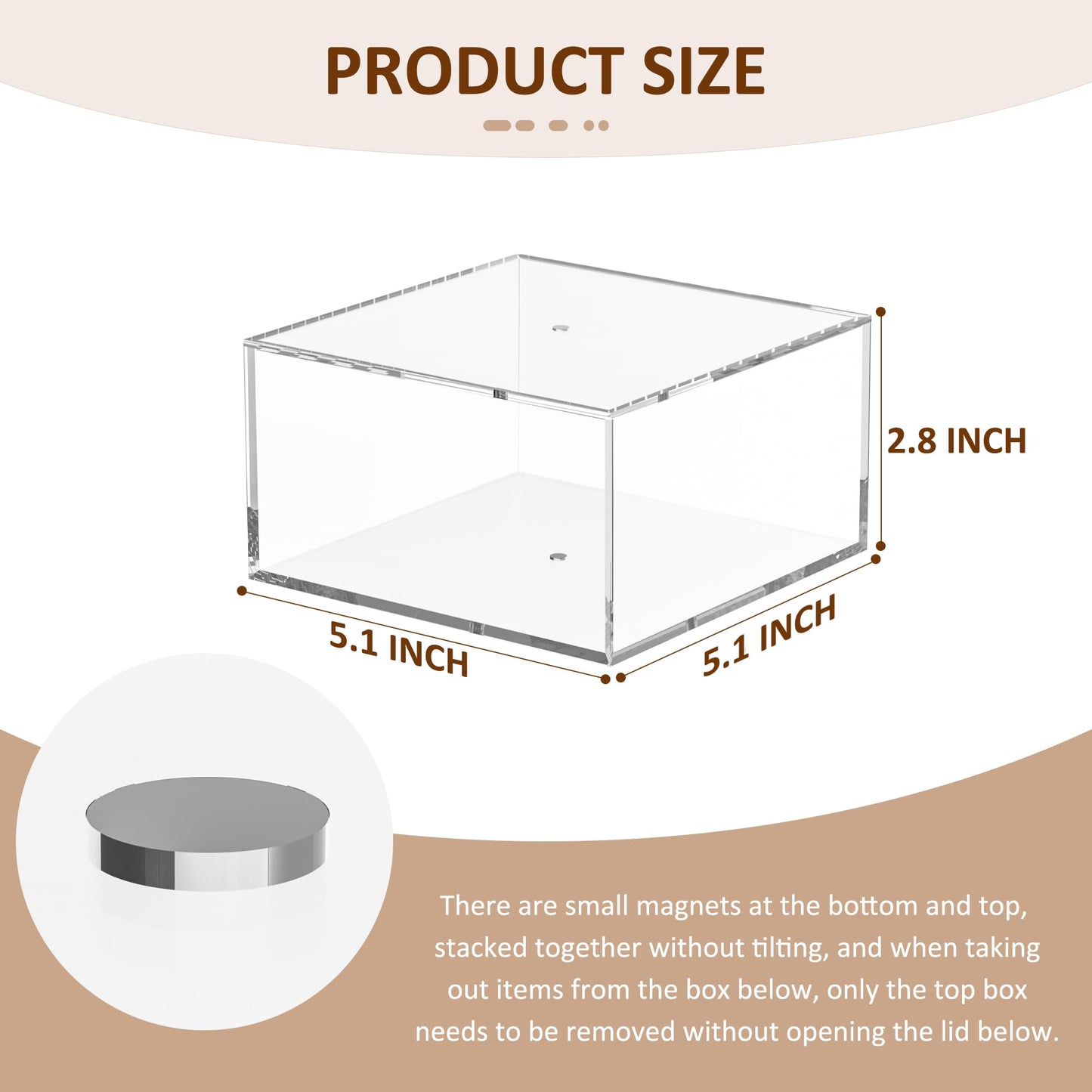 Hongtuocb 3 Layers Clear Square Acrylic Belt Organizer for Closet, Belt Holder for Accessories, Scarves, Ties, Jewelry, Bracelets-Space-Saving Storage Solution