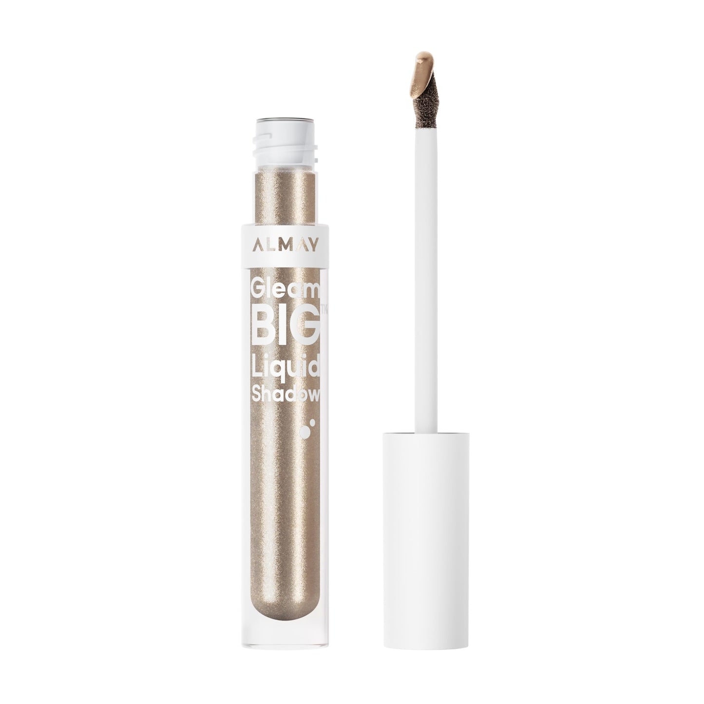 Almay Gleam Big ™ Liquid Shadow, Eye Shimmer, Hypoallergenic Eyeshadow, Vegan Eye Makeup, All-Day Wear, 200 Halo Dust