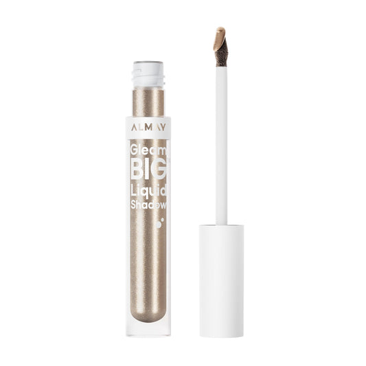 Almay Gleam Big ™ Liquid Shadow, Eye Shimmer, Hypoallergenic Eyeshadow, Vegan Eye Makeup, All-Day Wear, 200 Halo Dust
