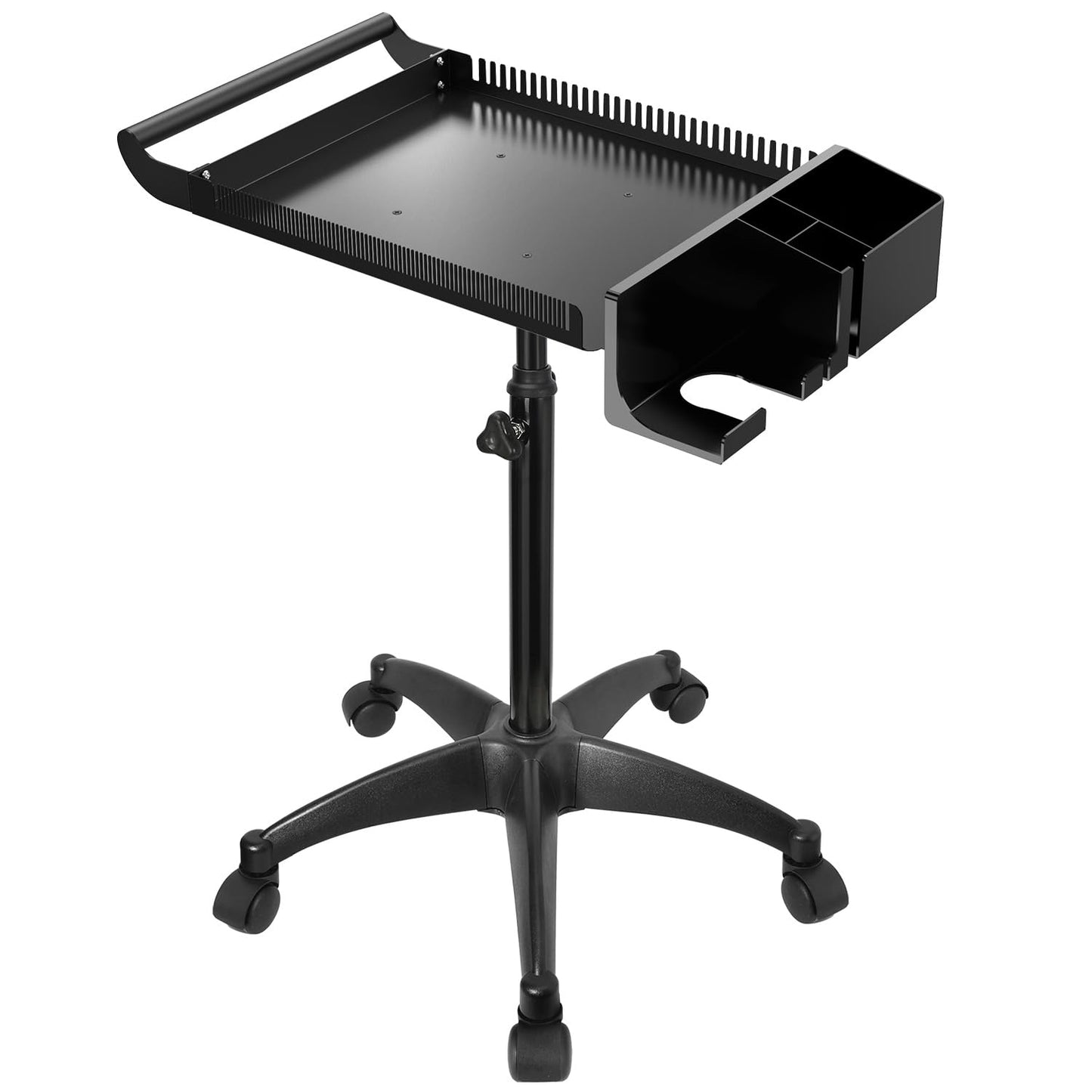 Hairstylist Rolling Cart, Salon Tray Cart on Wheels, Salon Trolley Braiding Hair Rack,Coloring Tray with Holder, Rolling Tool Trolley Hairstylist Station Organizer