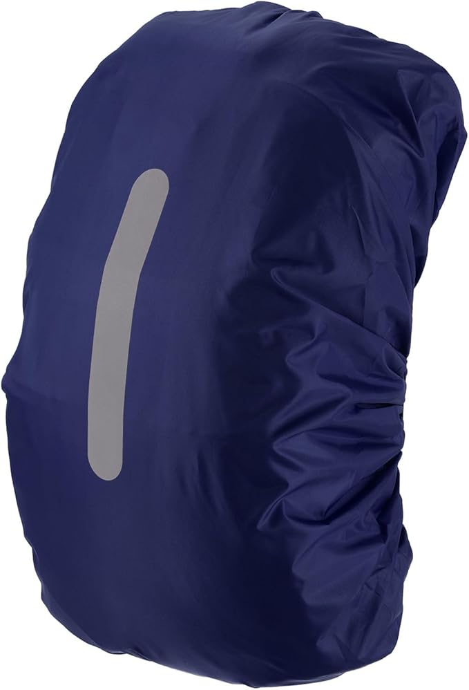 Waterproof Backpack Rain Cover Waterproof Backpack Cover, Bag Rain Cover with A Vertical Reflective Strap for Hiking/Biking/Camping/Outdoor Traveling