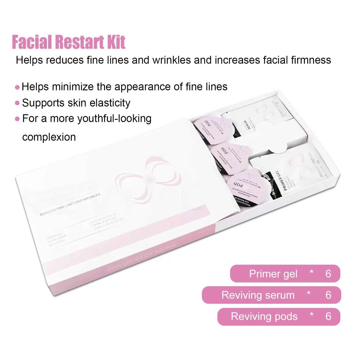 Oxygen Bubble Refill Kit (5 Sets) - 30 Pods + Primer Gel + Serum for CO2 Facial Machine | Salon & Home Spa System