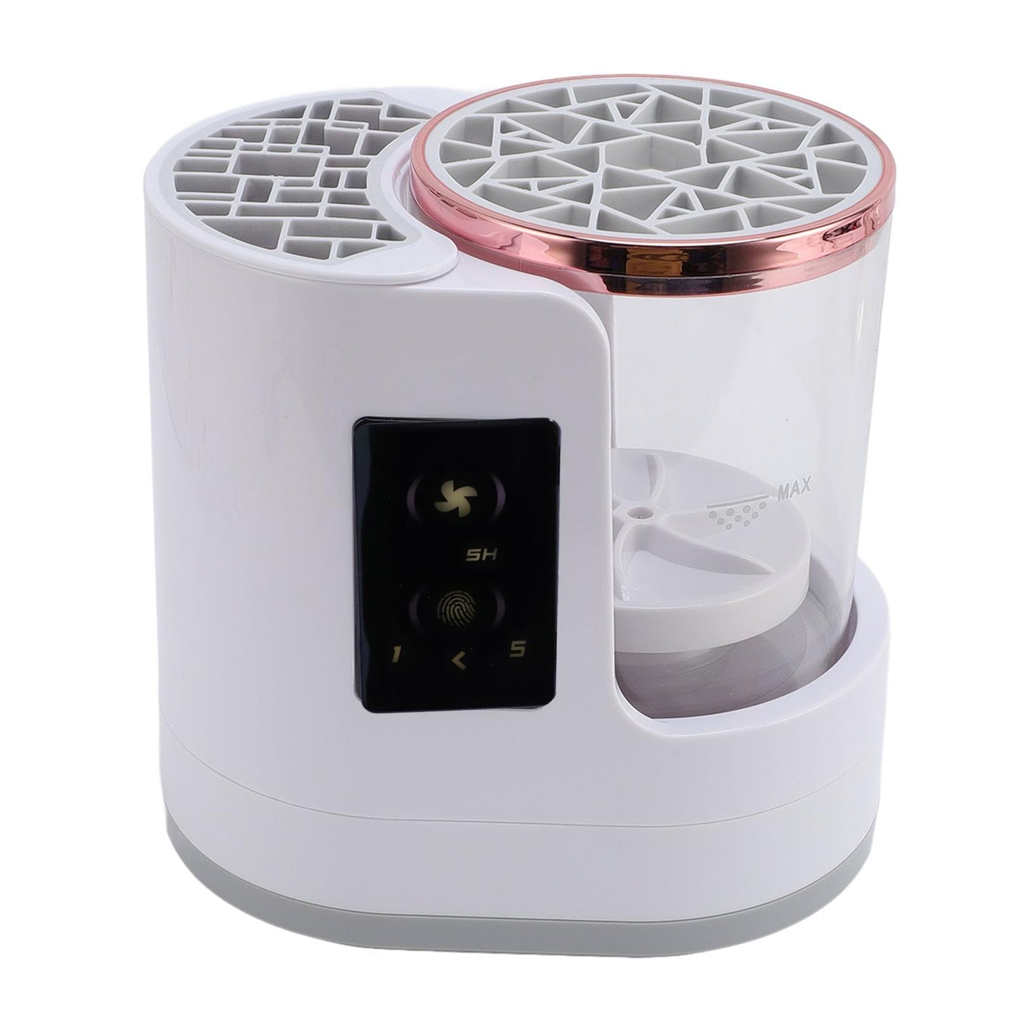 LUCKDANO 3 in 1 Electric Makeup Brush Cleaner, Automatic Makeup Brush Washer with High Speed Rotating Water Flow and Drying Stand, for Home Cosmetic Brush Cleaning