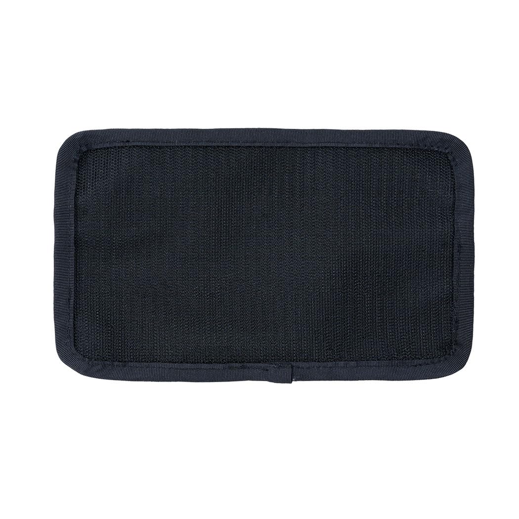IDOGEAR Tactical Mesh Pouch Insert Modular Bag Compartment Utility Organizer Admin Pouch EDC Net Pocket with Hook Fasteners (Black)