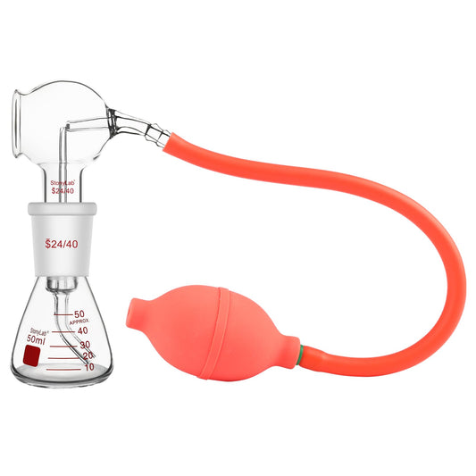 stonylab Color-Developing Spraying Bottle, 50 ml Laboratory Glass Sprayer Bottle with Atomizer Ball for TLC Color Development