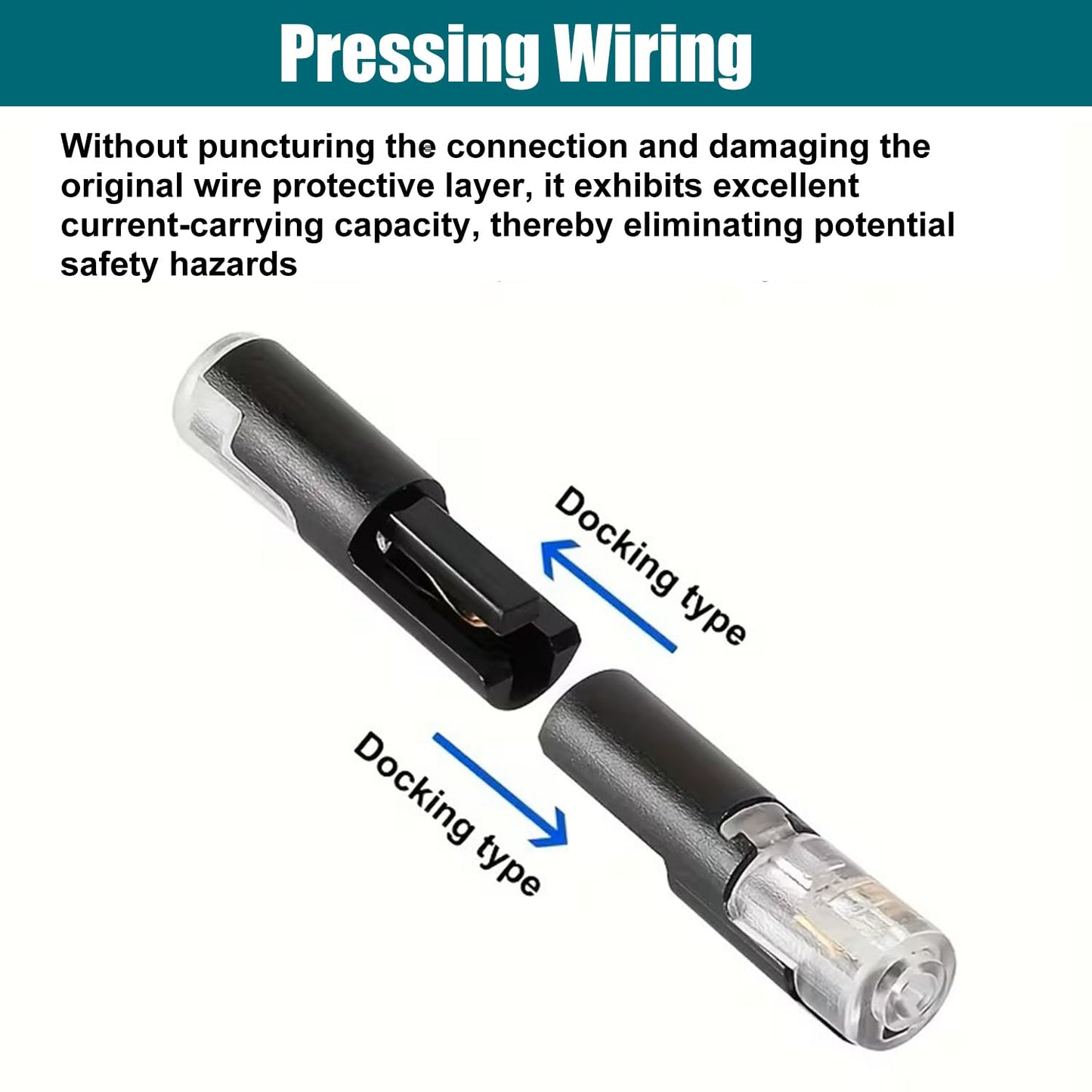 Yancincny 30pcs Pluggable LED Wire Connectors, 1-Pin 1-Way Universal Quick Splice Terminals, Single-Line Interlocking Detachable LED Connectors,Featuring Quick-Connect Terminals Suitable for AWG 20-24