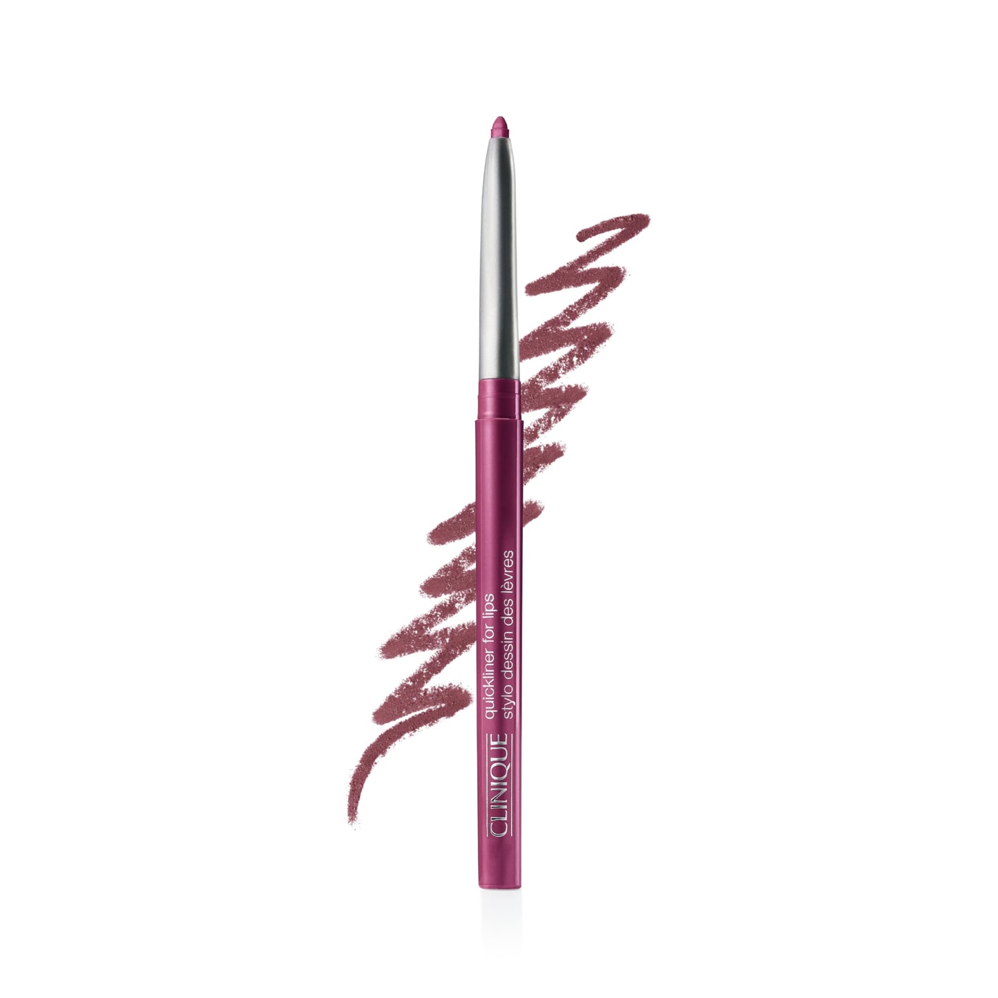 Clinique Long Lasting Quickliner Lip Liner | Non-Drying + No Sharpening, Plummy